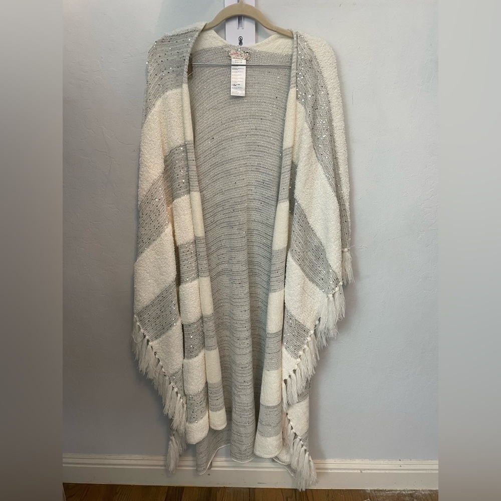 Free People Long Shawl Cardigan